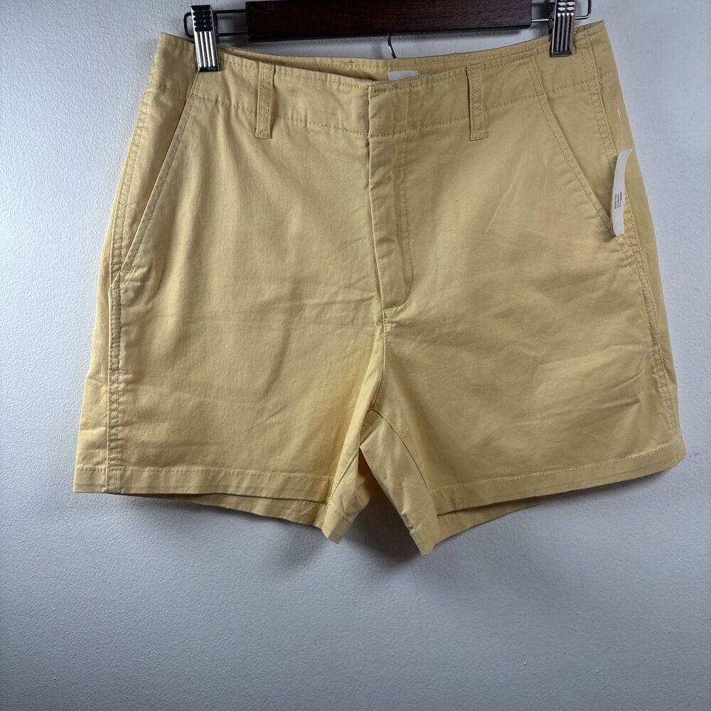 Gap Yellow Chino Shorts Women’s NWT Casual Summer Preppy Lightweight size 6
